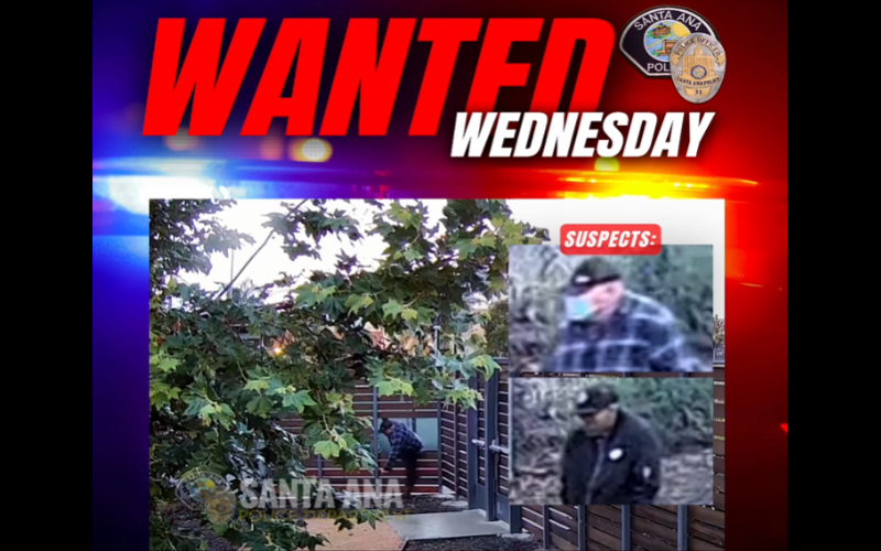 Santa Ana Detectives Seek Public’s Help Identifying Suspects in Church Theft and Vandalism