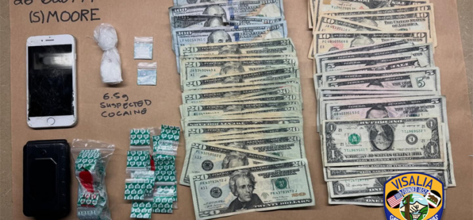 Morning Arrest in Visalia Leads to Seizure of Cocaine and Cash