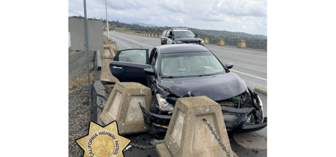 California Highway Patrol Responds to DUI Collision on Oroville Dam