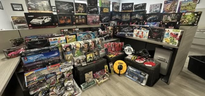 Hemet Police Arrest Suspect and Recover $10,000 in Stolen Merchandise – Including High-Value LEGO sets.
