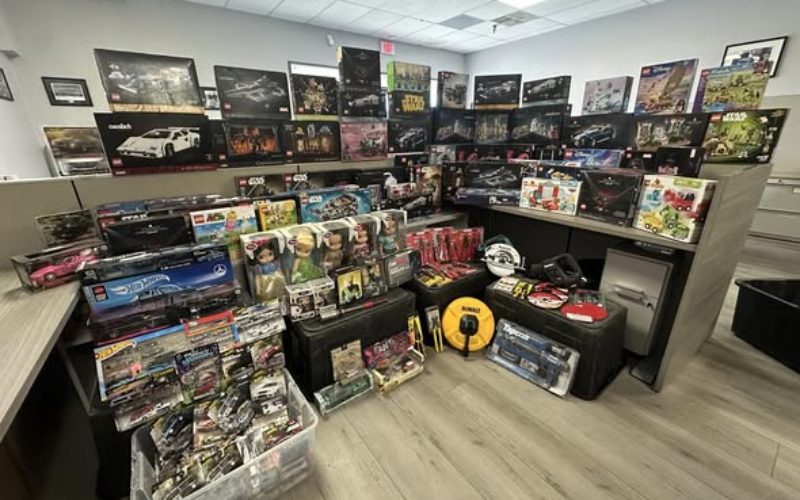 Hemet Police Arrest Suspect and Recover $10,000 in Stolen Merchandise – Including High-Value LEGO sets.