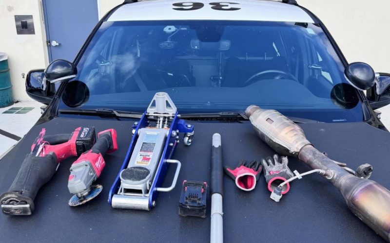 Two Arrested for Catalytic Converter Theft in Early Morning Search
