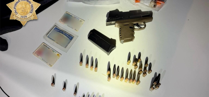 Oceanside CHP Officers Seize Firearm, Narcotics, and Stolen Identification During Traffic Stop