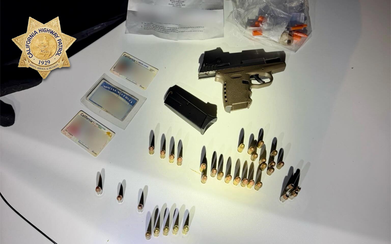 Oceanside CHP Officers Seize Firearm, Narcotics, and Stolen Identification During Traffic Stop