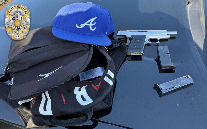 Westminster Gang Detectives Arrest Convicted Felon Following Loaded Firearm Discovery
