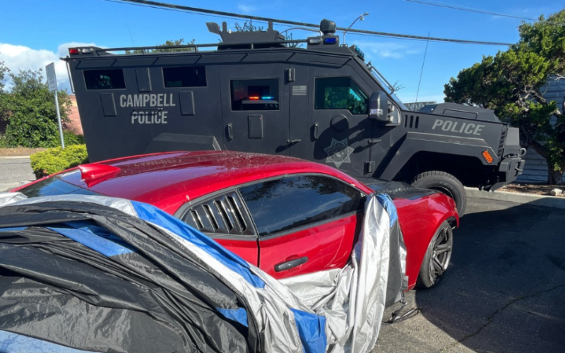 Campbell Police Arrest Suspect on Suspicion of Domestic Battery After Barricade Incident in the White Oaks Area