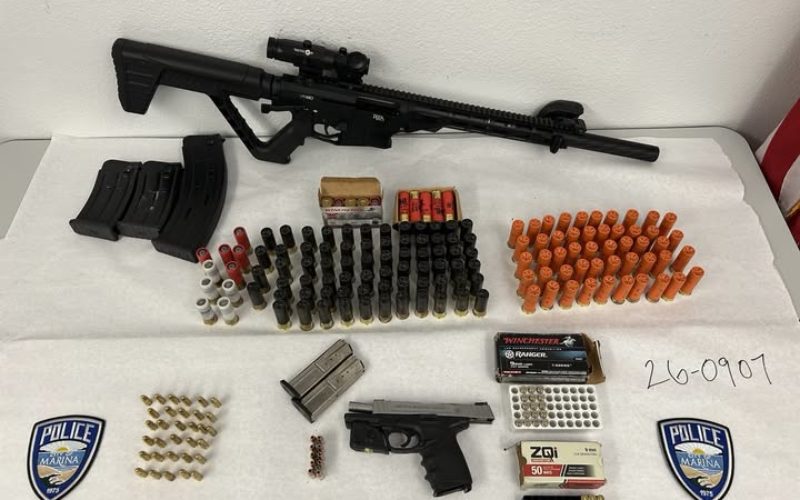 Marina Resident Arrested on Child Endangerment and Firearm Violations After Domestic Disturbance Report