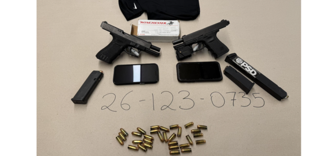 San Jose Police Confiscate Loaded Firearms During Traffic Stop