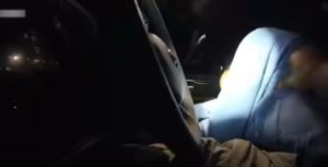Suspect Asleep in Drivers Seat - Courtesy of Oceanside CHP