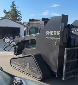 armored vehicle - courtesy of sacramento county sheriff's office