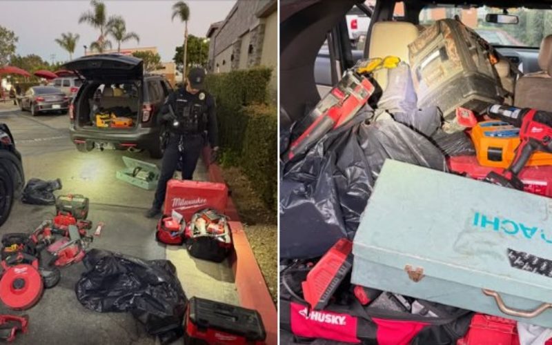 GPS Tracker Leads Police to Cypress Motel, Errant Vehicle Stop Recovers $13,500 in Stolen Tools