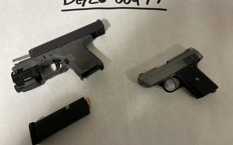 Two Unserialized Firearms Seized During Probation Compliance Check in Hollister Taco Bell Parking Lot