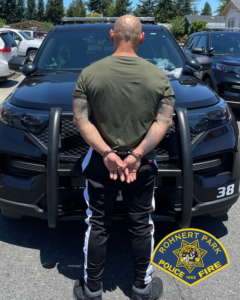 suspect in custody - courtesy of rohnert park police department
