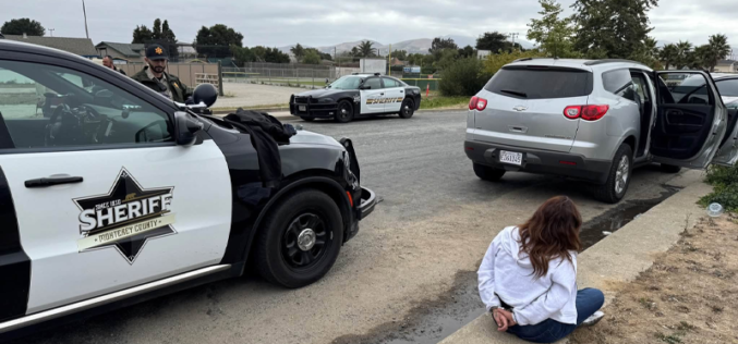 Monterey County Sheriff’s Deputies Recover Loaded Unregistered Firearm and Arrest Four Following Salinas Traffic Contact