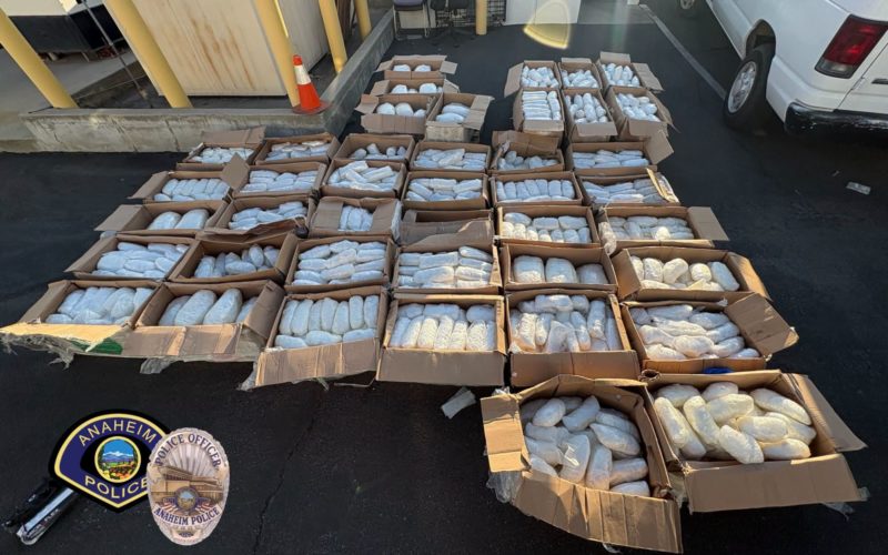 Approximately 2,200 Pounds of Methamphetamine Seized by Anaheim PD
