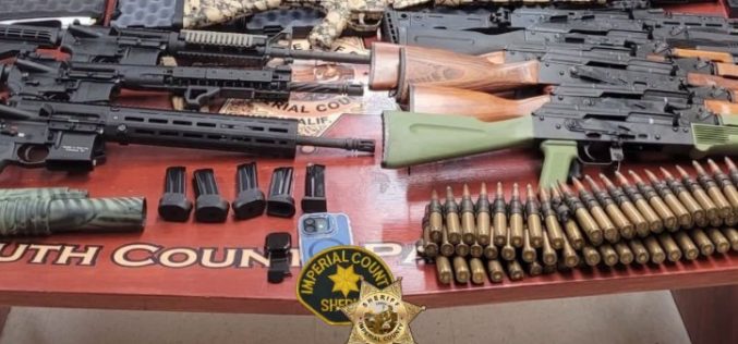 Traffic Enforcement Stop Leads to Major Firearms Related Arrest near Calexico