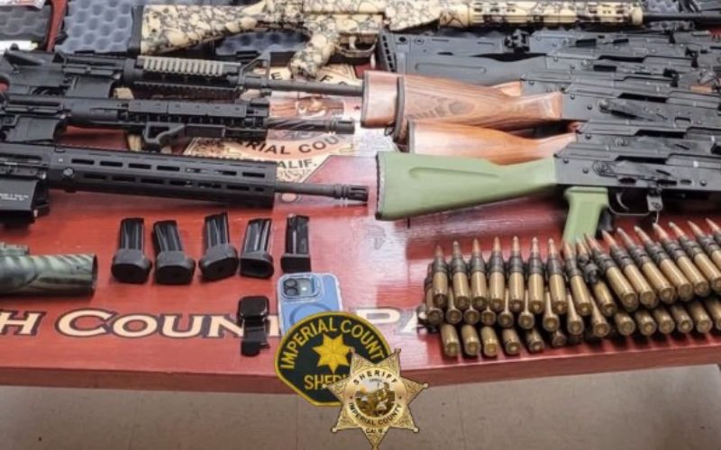 Traffic Enforcement Stop Leads to Major Firearms Related Arrest near Calexico