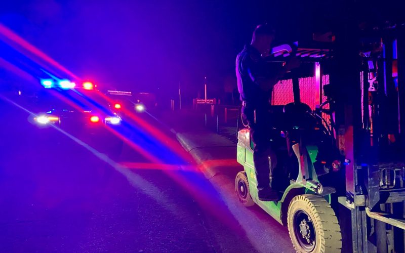 Woodland Police Arrest Two Juveniles Following Stolen Forklift Vandalism Incident