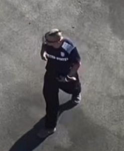 still image from drone footage - suspect - courtesy of cathedral city police department