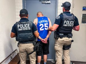 suspect in custody - courtesy of desert hot springs police department