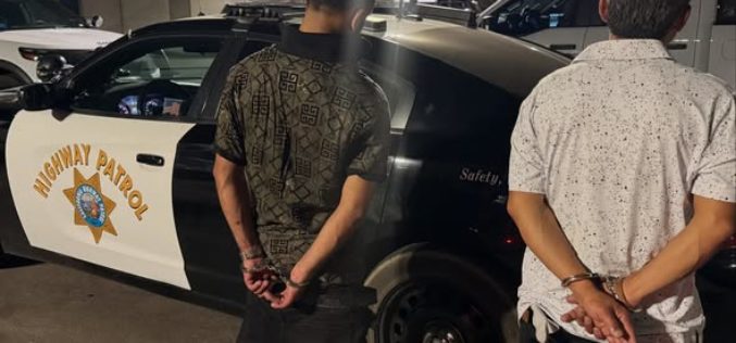 California Highway Patrol Arrest Two Suspects Following Pursuit & Crash of Stolen Vehicle in Ceres