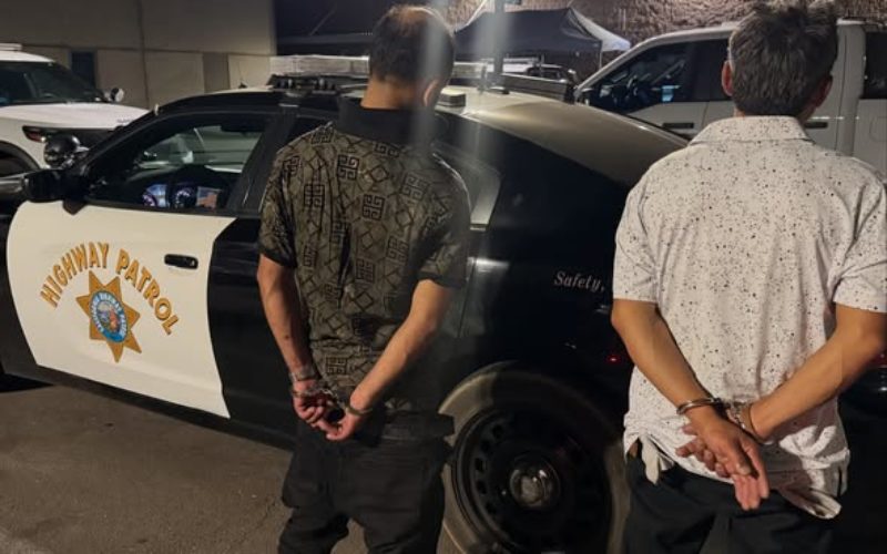 California Highway Patrol Arrest Two Suspects Following Pursuit & Crash of Stolen Vehicle in Ceres