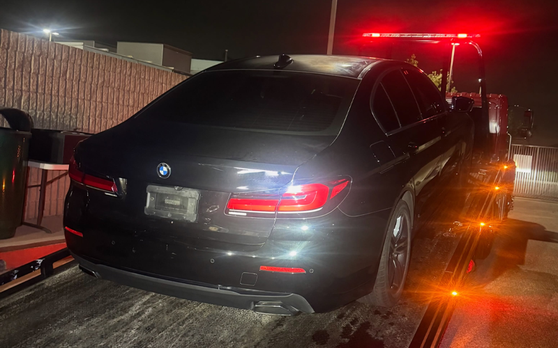 Felon Arrested, Stolen BMW Recovered in Nightshift Traffic Stop