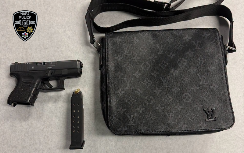 Napa Police Arrest 19-Year-Old Following Recovery of Stolen Firearm