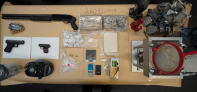 Narcotics Trafficking Investigation Leads to Five Arrests and Major Drug and Weapons Seizure