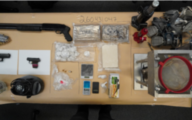 Narcotics Trafficking Investigation Leads to Five Arrests and Major Drug and Weapons Seizure