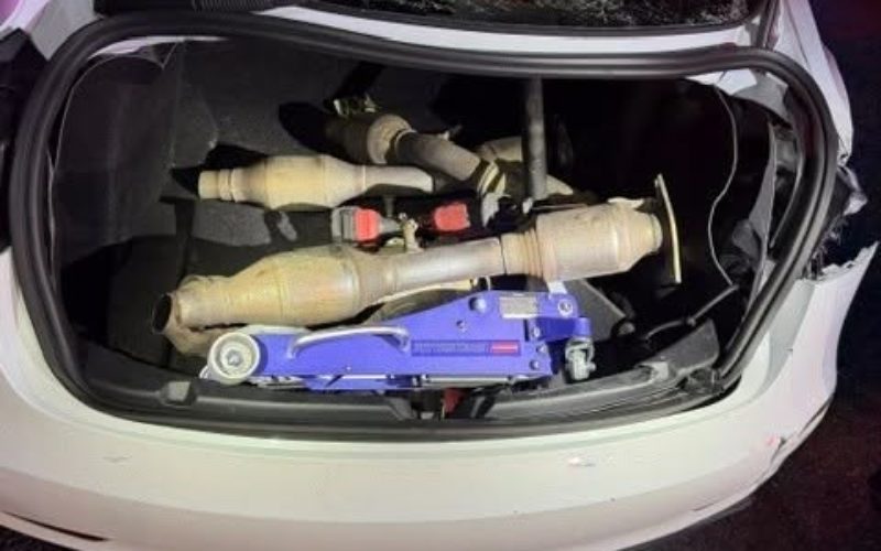 Police Recover Stolen Catalytic Converters Following Pursuit and Arrest of Two Suspects