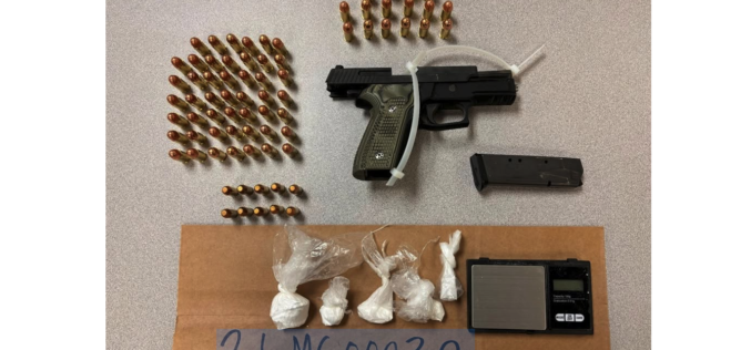Authorities Allegedly Catch Wanted Man with Semi-Auto Handgun, Narcotics