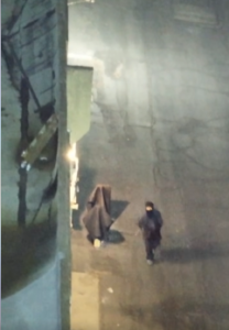 still image from aerial footage - suspect on roof - courtesy of fresno pd