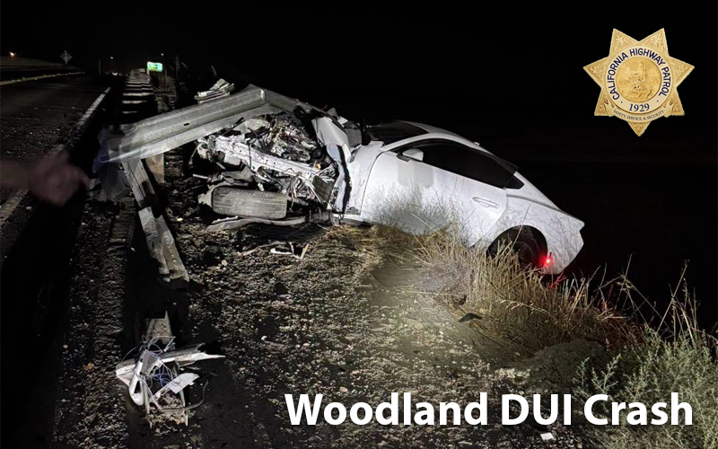 Driver Arrested for DUI After Guardrail Collision on State Route 16 Near Woodland