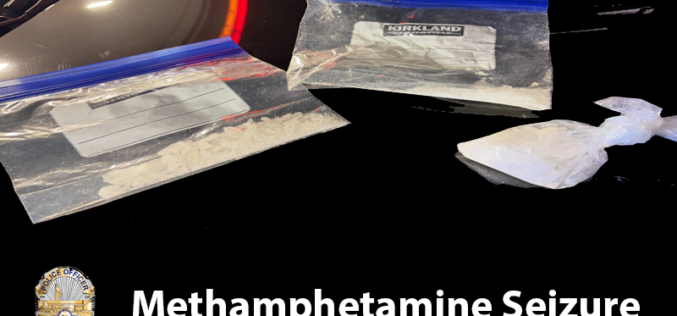 Traffic Stop for Registration Violations Leads to 94-Gram Methamphetamine Seizure