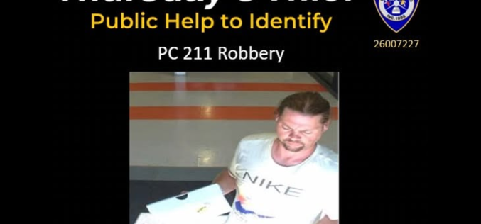 Escondido Police Seek Public Assistance in Identifying Sporting Goods Robbery Suspect