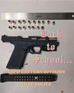 Seized handgun and ammo