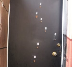 bullethole evidence - courtesy of richmond pd
