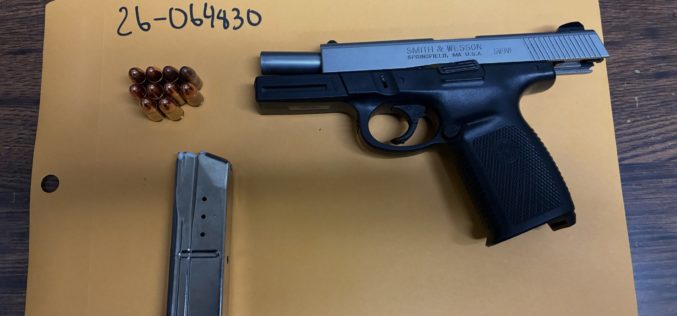 Downtown Foot Patrol Leads to Arrest of Parolee with Loaded Firearm