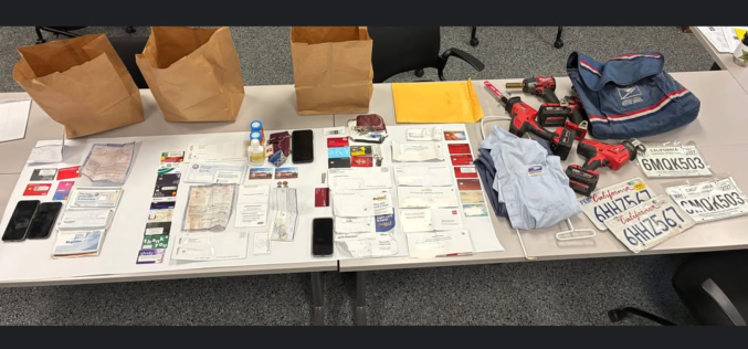 Traffic Stop at Buena Vista Saloon Uncovers USPS Master Keys, Stolen Mail, and Burglary Tools