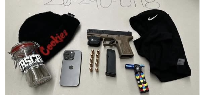 San Jose Police Allegedly Find Loaded Homemade Gun, Cannabis in Vehicle During Traffic Stop