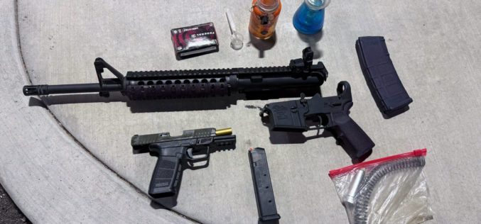 El Centro Police Recover Stolen Rifle and Unserialized Handgun Following Nighttime Traffic Stop