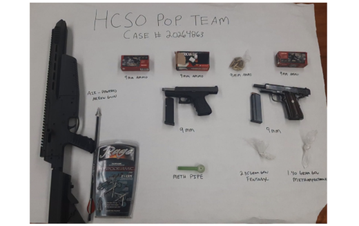 Firearms & Suspected Fentanyl Discovered During Traffic Stop in Eureka