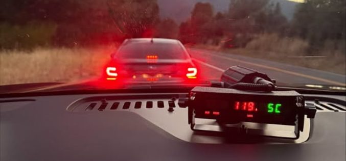 Trinity CHP Speed Warning: Driver Stopped After Being Clocked at 119 MPH on Mountain Highway