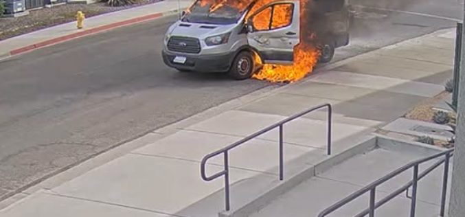 Suspect Detained on Arson Allegations Following Vehicle Fire Near Airport